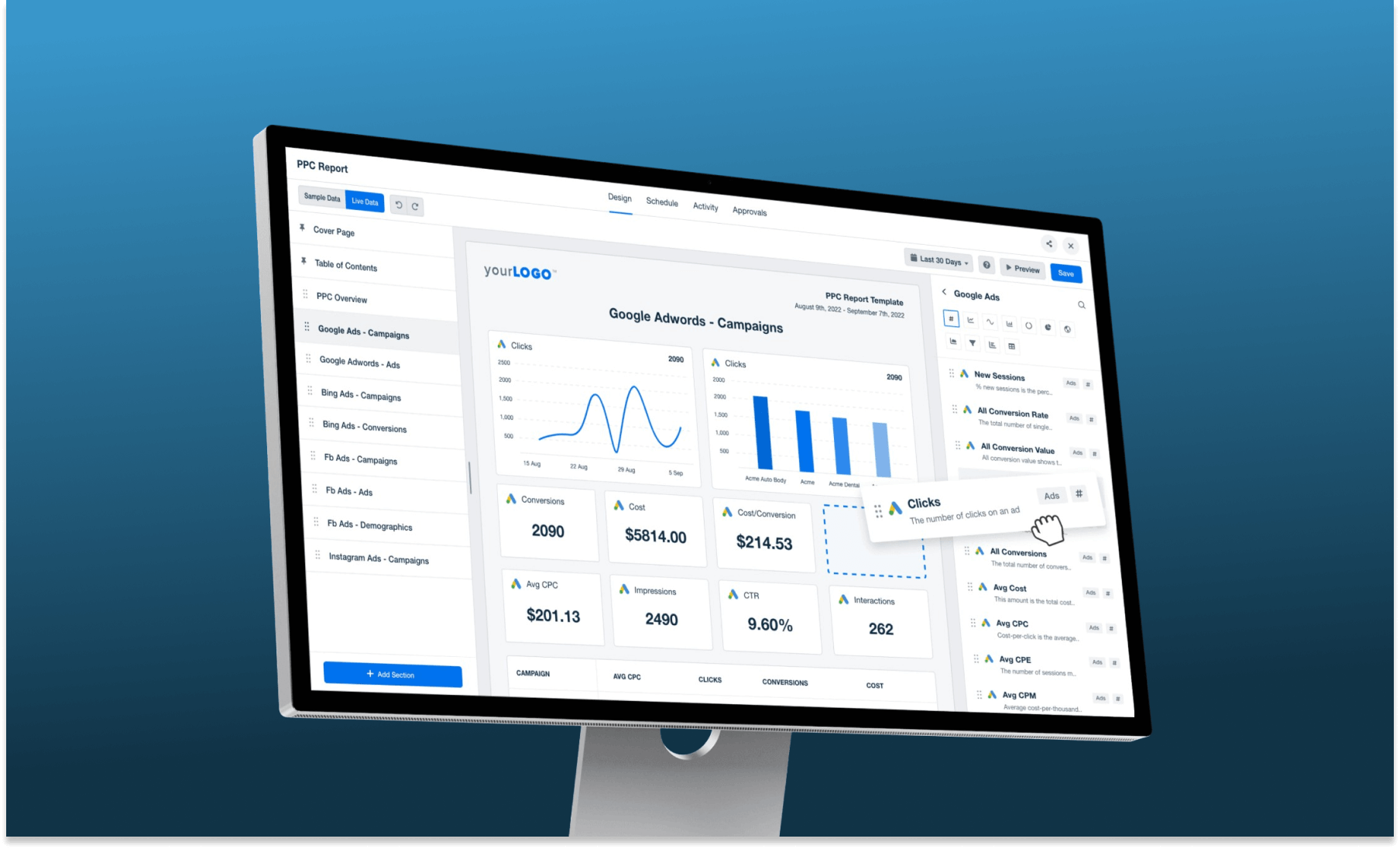 AgencyAnalytics redesigned interface